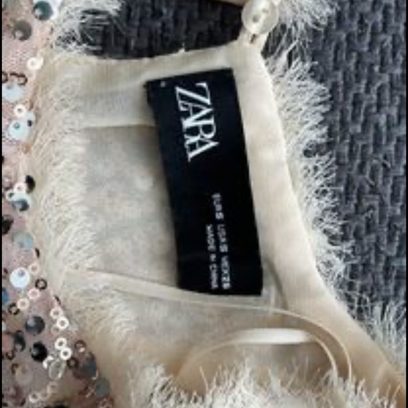 Brand new sparkling Zara top in size medium - Picture 3 of 3